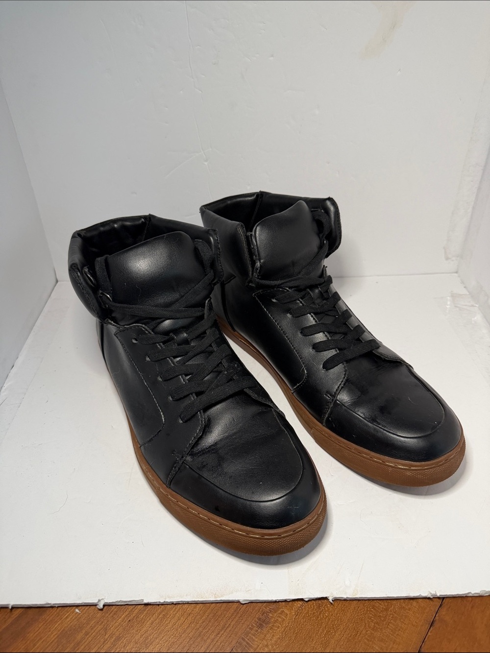 3.1 Phillip Lim for Target Black High-Top Sneakers with Brown Sole